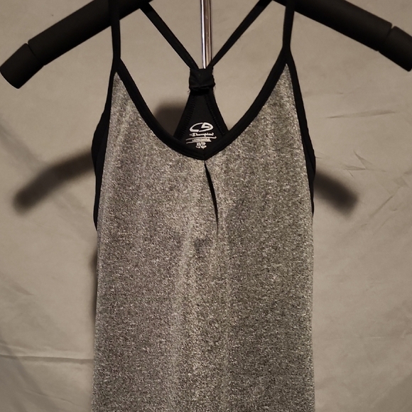 Champion Tops - Champion Gray Camisole with Y-Back Design